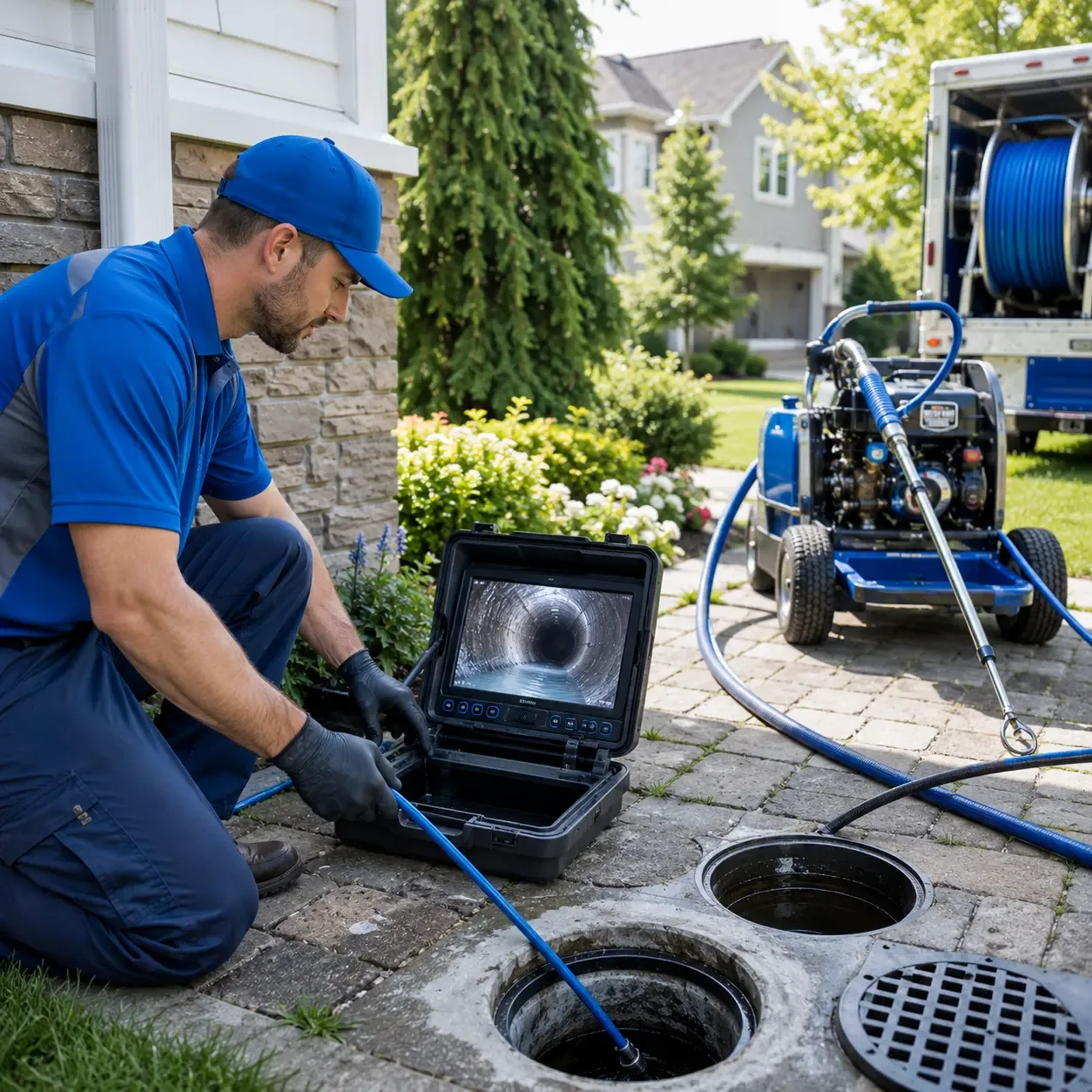 Outdoor drain cleaning professionals serving Frankston, TX
