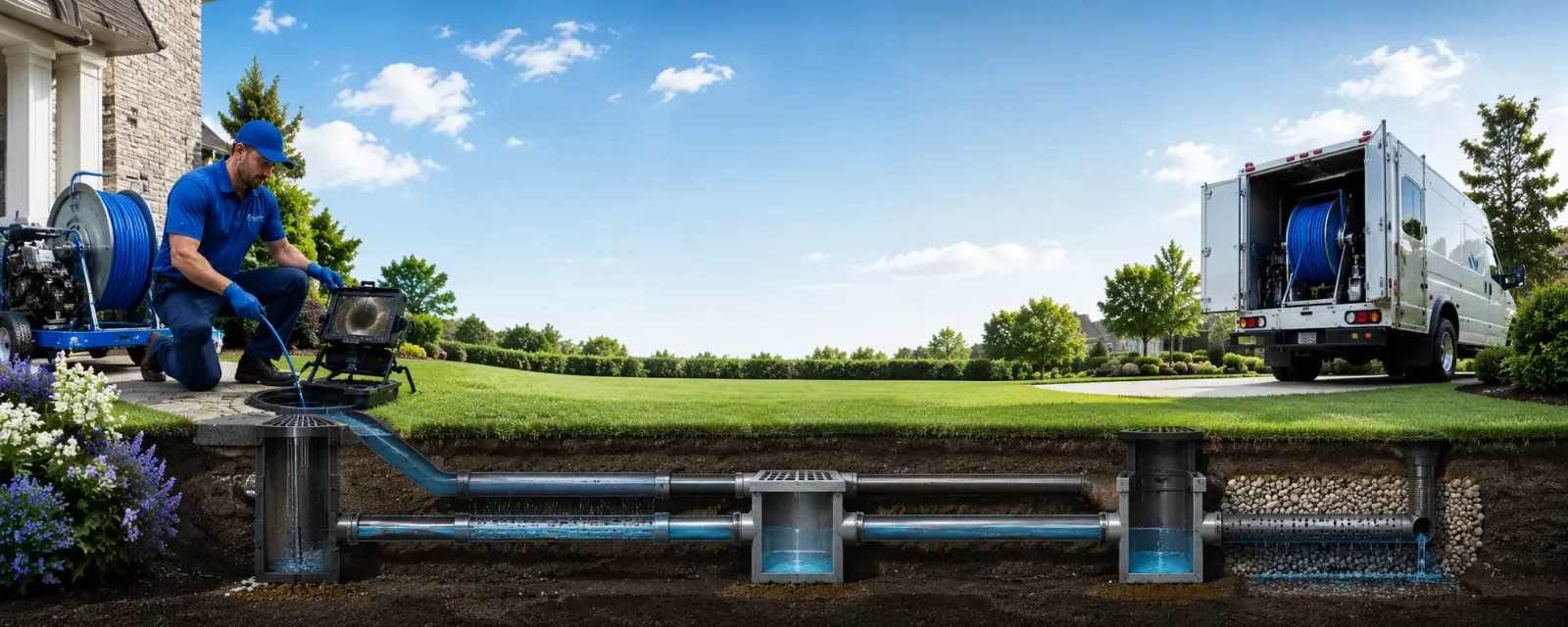 Outdoor drain cleaning information for Frankston, TX